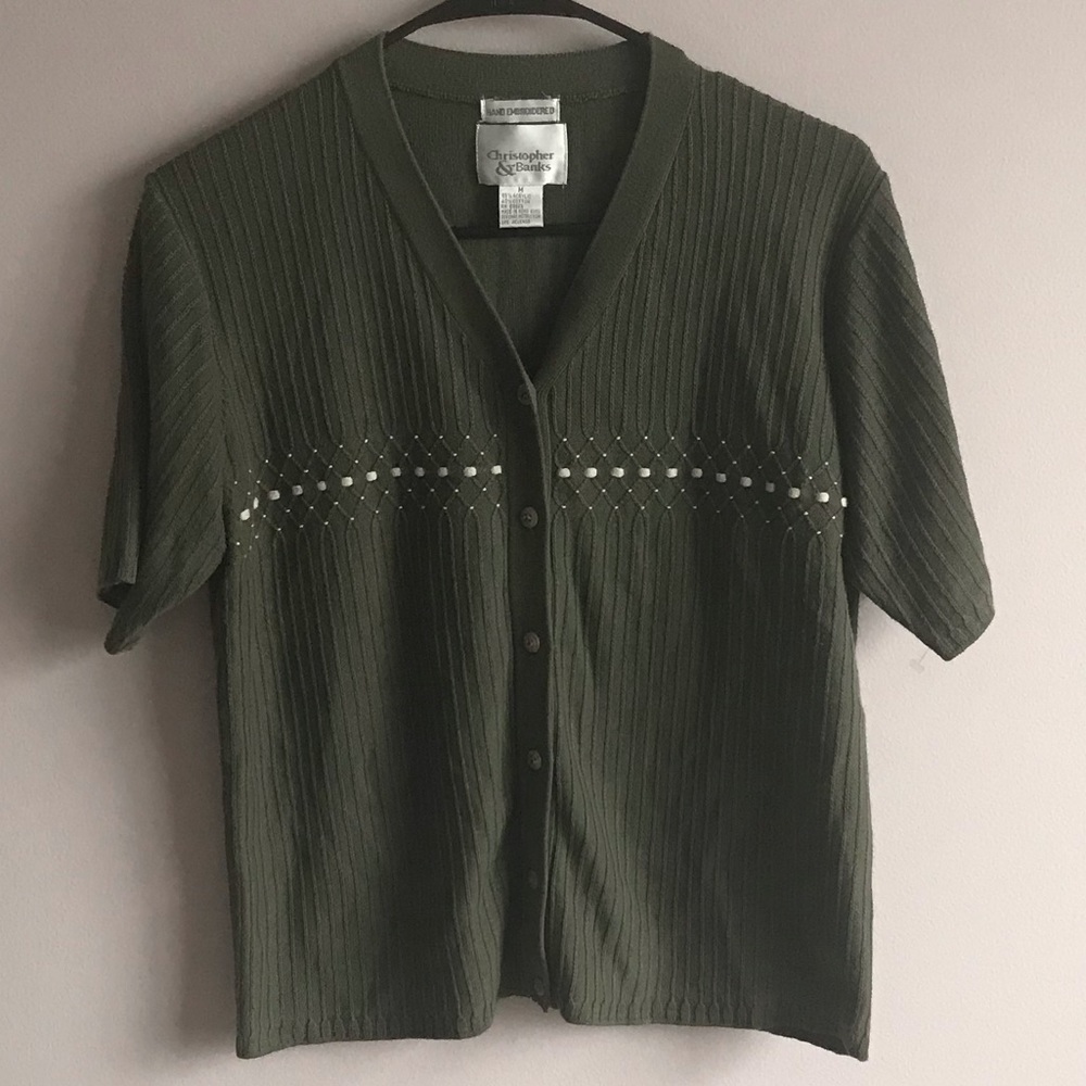 C&B short sleeve cardigan